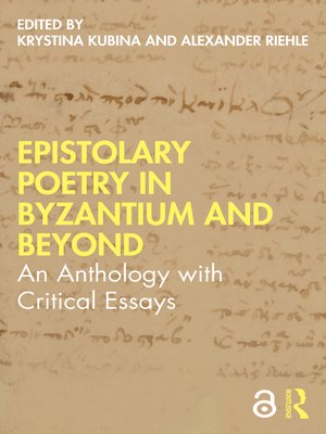 cover image of Epistolary Poetry in Byzantium and Beyond